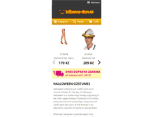 Tablet Screenshot of halloween-store.cz